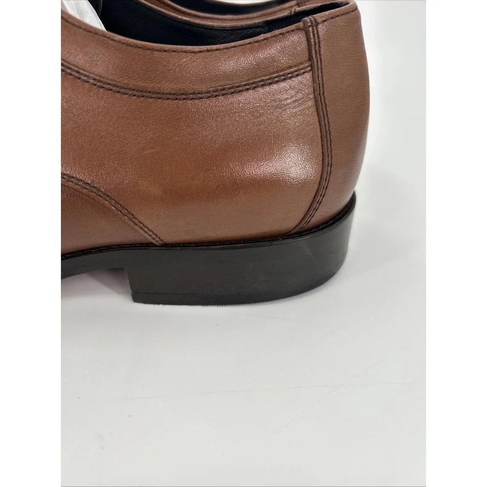 Johnston & Murphy Mens Brown Leather Cap Toe Oxford‎ Dress Shoes 24-9150